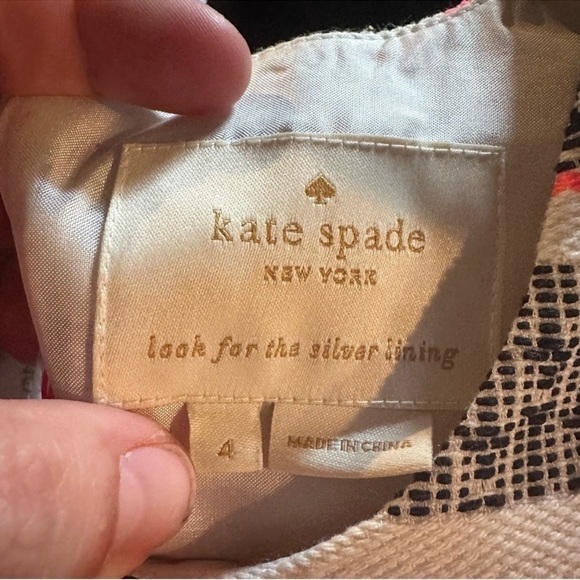 Kate Spade Flight of Fancy Ribbon Jacquard Dress Womens 4 Sleeveless - Picture 7 of 9